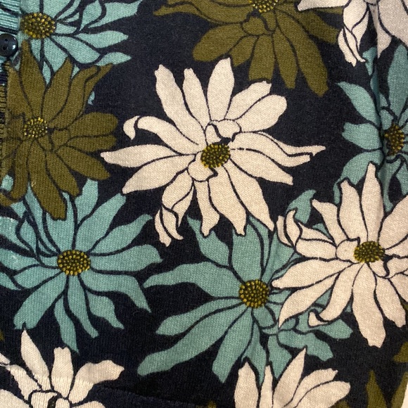 LOFT Cardigan and Cami Set - Aqua and Olive Floral - Picture 8 of 13